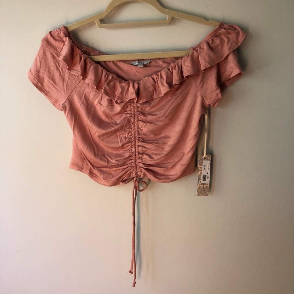 off the shoulder crop top